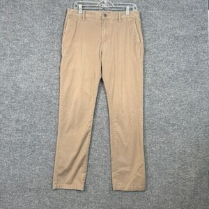 RVCA Pants Mens 33 Tan Chino Khaki Week End Stretch Everyday Casual Straight Leg